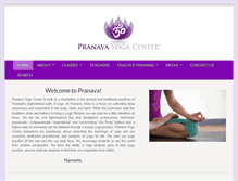 Tablet Screenshot of pranavayogacenter.com